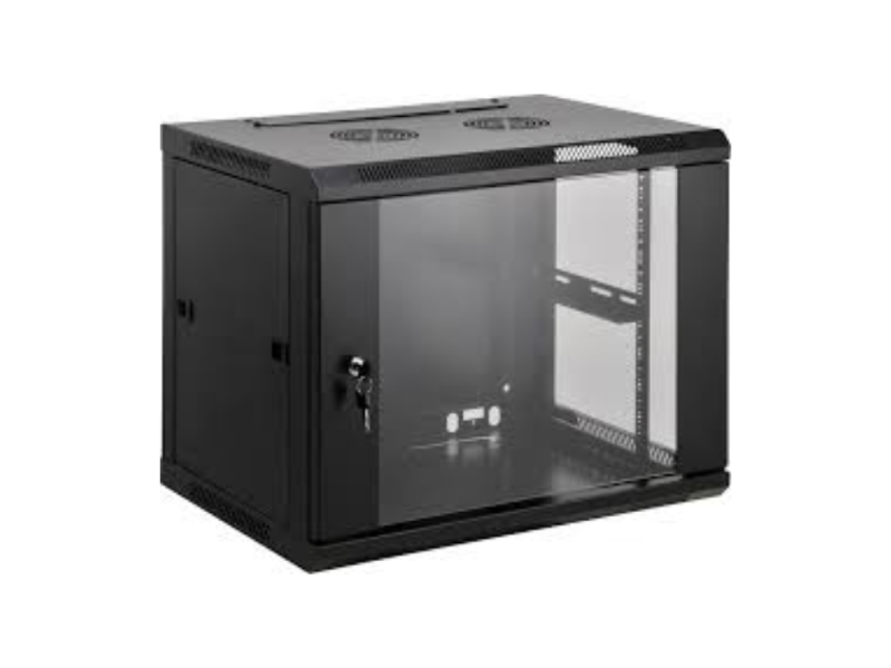 ARMARIO 06U 600X450 INT 19" AÇO PRETO