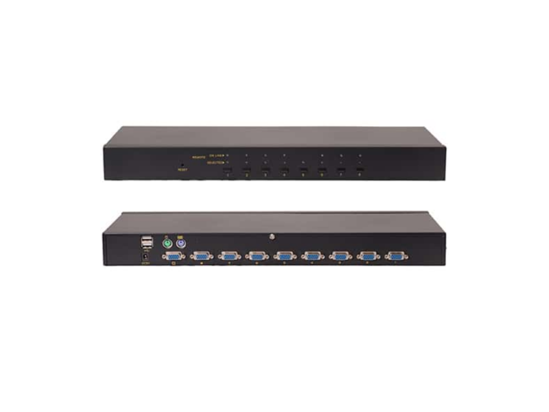KVM  8 PT USBPS2 INTELL RACK CABOS DISP