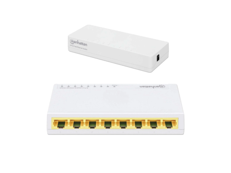SWITCH 5 MANHAT GIGA IEEE 8023az PLASTICO