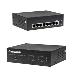 SWITCH 8 Intellinet 10100 Gigabit Ethernet PoESwitch
