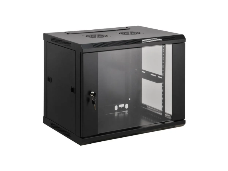 ARMARIO 12U 600X450 INT 19" AÇO PRETO