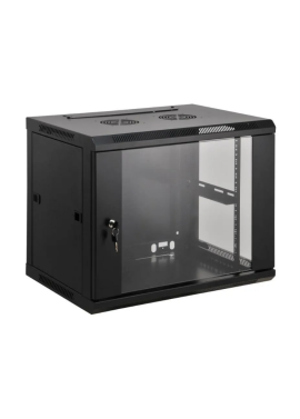 ARMARIO 12U 600X450 INT 19" AÇO PRETO