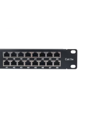 MODULO PATCH PANNEL24 PT CAT5ECAT 6 FTP PRETO