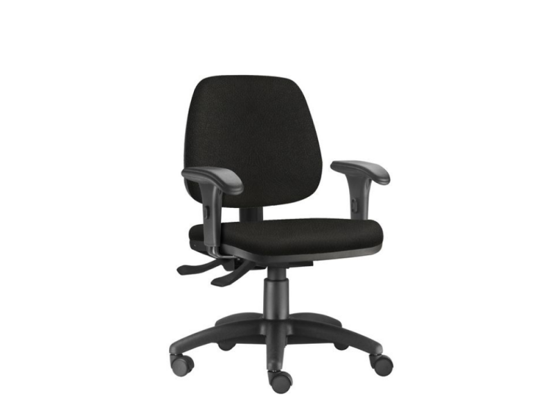 CADEIRA FABRIC HIGH 2NIVEIS CBRAÇO BK