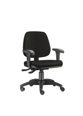 CADEIRA FABRIC HIGH 2NIVEIS CBRAÇO BK