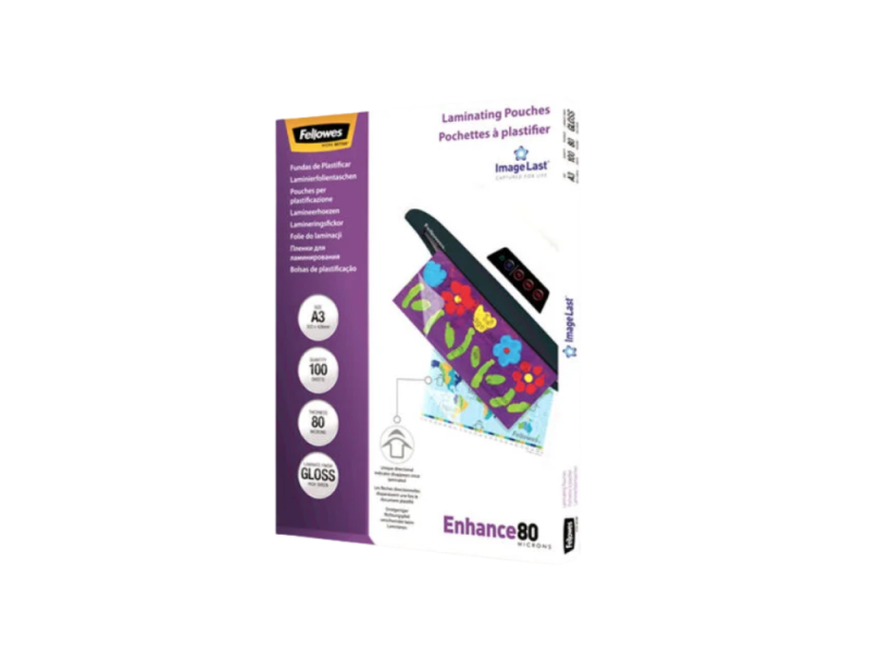 BOLSAS PLASTIFICFELLOWES 80MIC A325