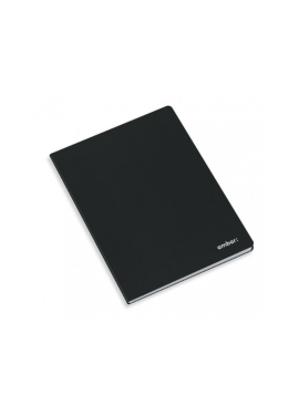 ME CAD AGRAF A4 60G80F PAUTADO MARGEM VRM CAPA PRETA (110)