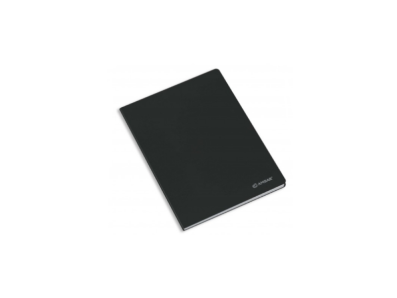 ME CAD AGRAF A4 60G80F LISO MARGEM VRM CAPA PRETA (110)