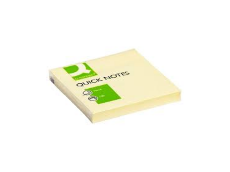 ME POSTIT 76X76 QCONNECT 100FLS AMARELO (112)