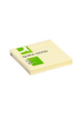 ME POSTIT 76X76 QCONNECT 100FLS AMARELO (112)