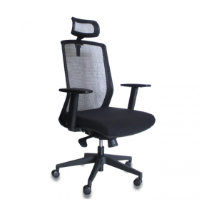 CADEIRA PU HIGH EXEC 2NIVEIS BIFMA BK
