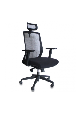 CADEIRA PU HIGH EXEC 2NIVEIS BIFMA BK