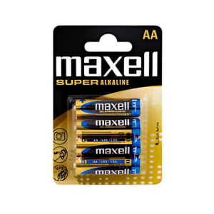 PILHA AA LR06 PK4 MAXELL ALKALINE