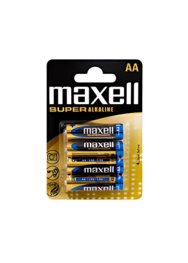 PILHA AA LR06 PK4 MAXELL ALKALINE