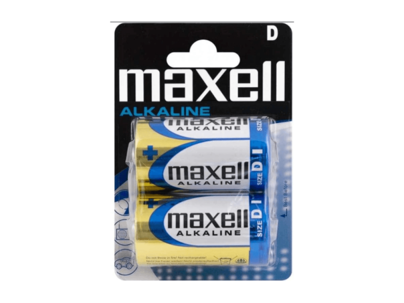 PILHA D LR20 PK2 MAXELL ALKALINE