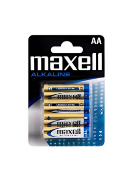 PILHA AA LR06 PK4 MAXELL ALKALINE