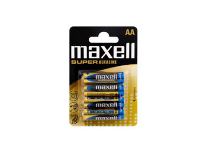PILHA AA LR06 PK4 MAXELL SUPERALCALINA