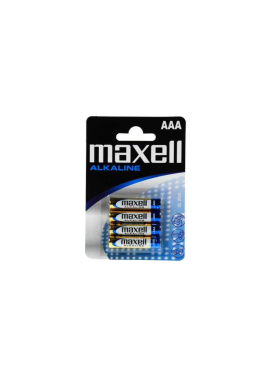 PILHA AAA LR03 PK4  MAXELL ALKALINE