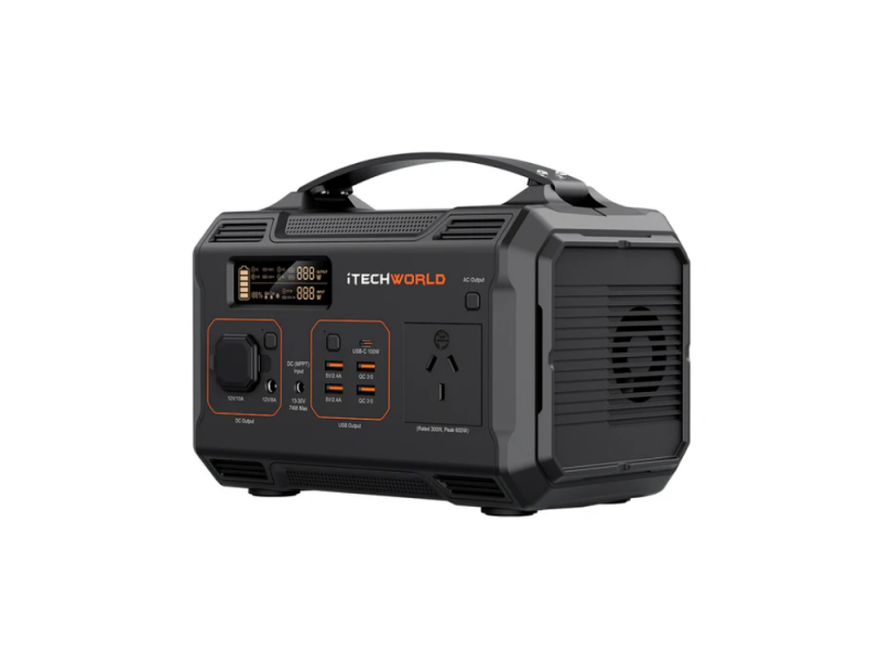 POWER STATION PORTATIL 300WH 2XUSB 1XDCAC 1XUSBC LED