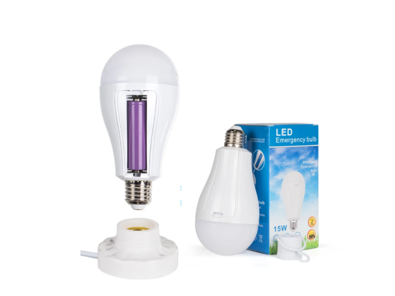 LAMPADA EMERGENCIA BAT DUPLA 15W 2400MAH