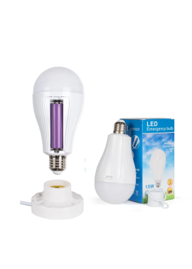 LAMPADA EMERGENCIA BAT DUPLA 15W 2400MAH