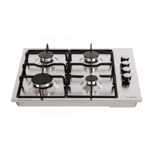 GD BIN PLACA A GÁS ENCASTRE FLAMA 60 INOX LAT 9005FL