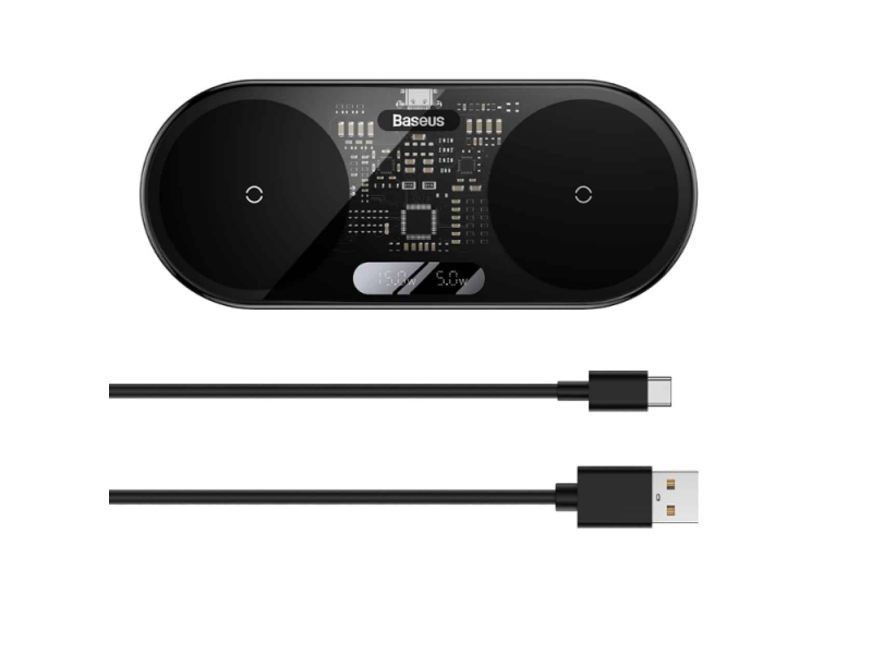 CARREGADOR BASEUS WIRELESS 2X BASES 20W