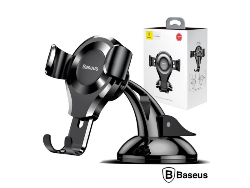 SUPORTE DE CARRO BASEUS C VENTOSA PRETO