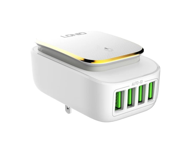CARREGADOR LDNIO TOUCH LED 4USB MICRO