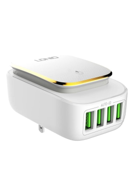 CARREGADOR LDNIO TOUCH LED 4USB MICRO