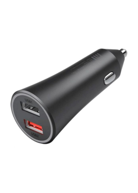 CARREGADOR XIAOMI MI AUTO ISQUEIRO 37W DUALPORT PRETO