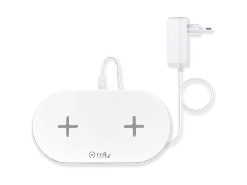 CARREGADOR DUPLO CELLY WIRELESS FAST CHARGER
