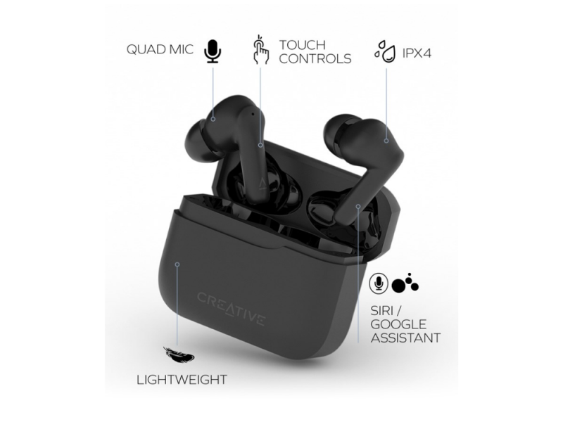 INEAR CREATIVE ZEN AIR 2 BT PRETO