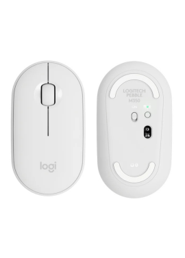 MOUSE LOGITECH WIFI PEBBLE M350 BRANCO