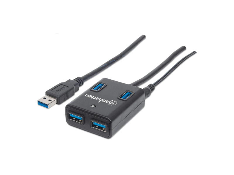 HUB USBA (30) 4xUSBA máx5 Gbps (AC 5V3A) MANHATTAN