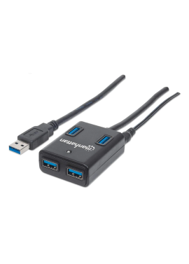 HUB USBA (30) 4xUSBA máx5 Gbps (AC 5V3A) MANHATTAN
