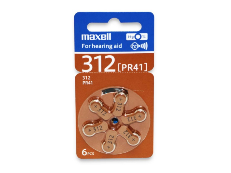 PILHA MOEDA MAXELL PR41WA 312 6UN 145V