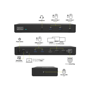 DOCKSTAT PORT CONNECT USBC & USBA 3X 4K OFFICE