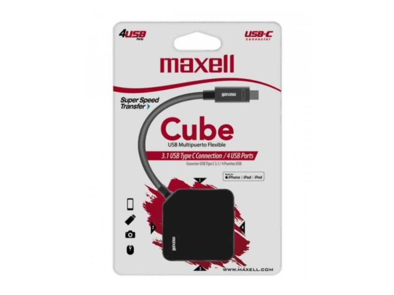 HUB MAXELL USB 30 USBC 4PORT  347646