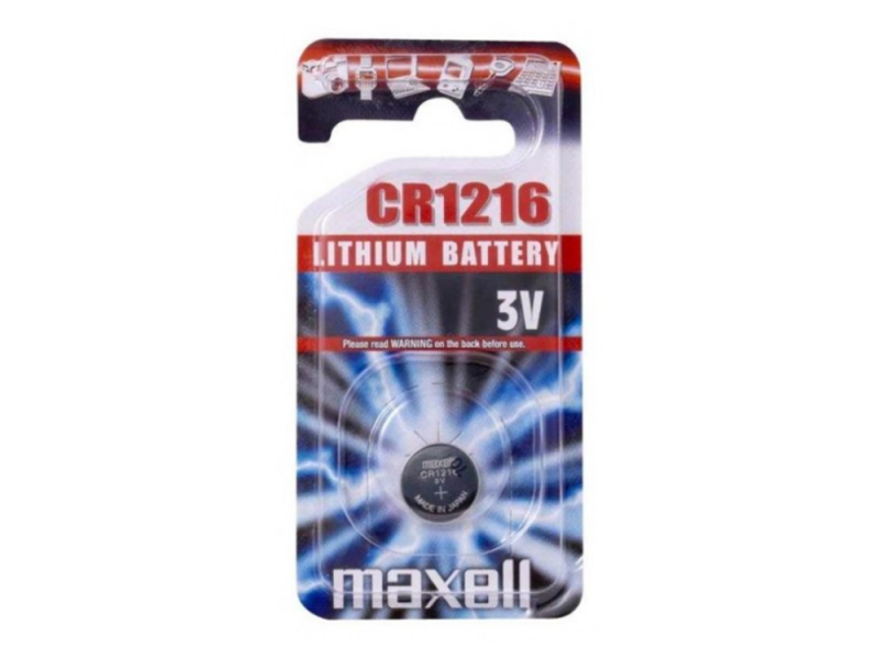 PILHA MOEDA MAXELL CR1216 1UN BL