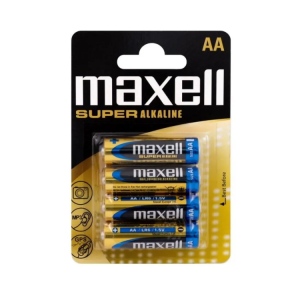 PILHA AA LR06 PK4 MAXELL SUPERALCALINA