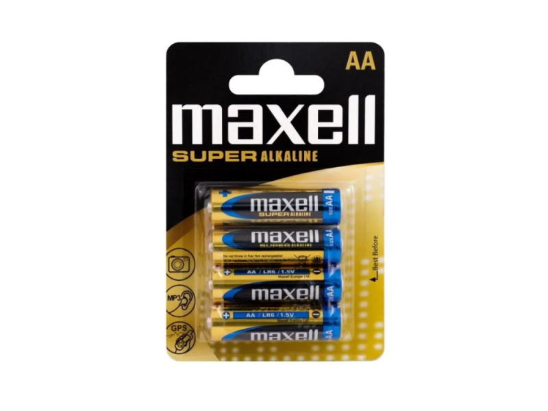 PILHA AA LR06 PK4 MAXELL SUPERALCALINA