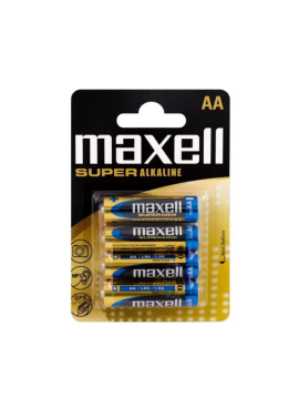 PILHA AA LR06 PK4 MAXELL SUPERALCALINA