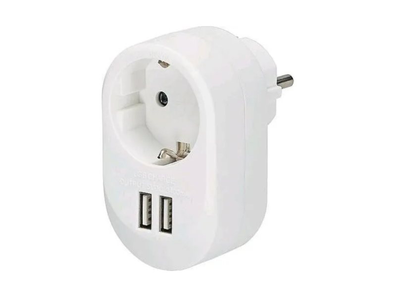 SURGE ARREST (1) 3680W 2XUSB WINTECH