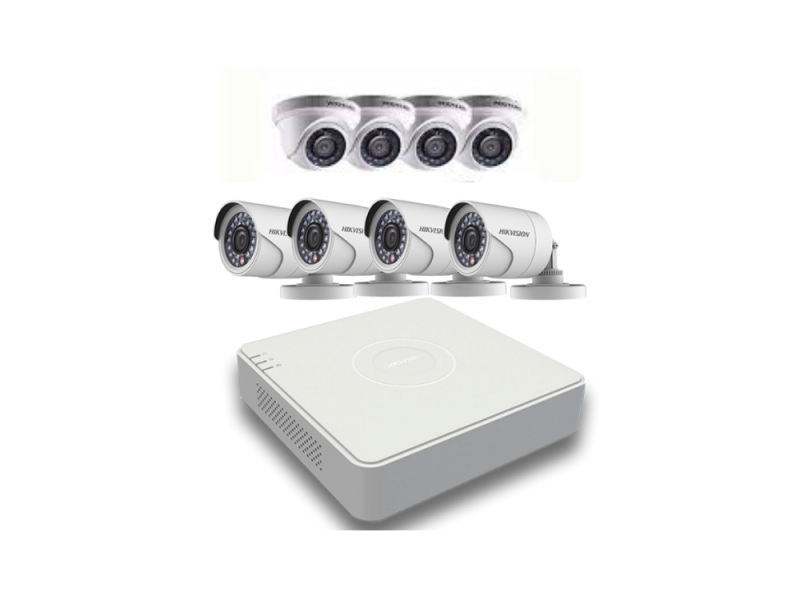 HIKV KIT ANALOGICO DS-J142I/7108HGHI-K1+4+4CAM
