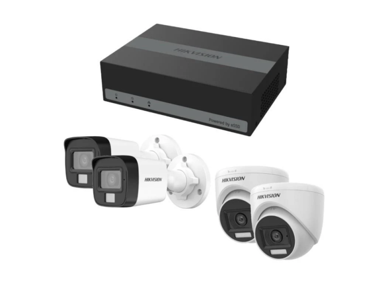 HIKV KIT ANALOGICO DS-J142I/E04HGHI-B+2+2CAM