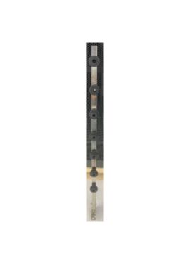 TUBO PRETA 8L C/CURVA NO TOPO P/ CERCA ELÉCTRICA