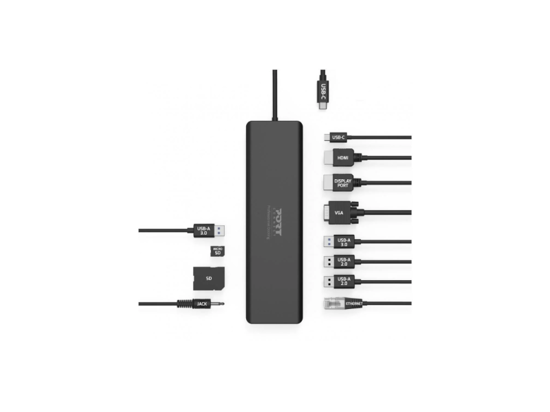 DOCKSTAT PORT CONNECT TYPE C TRAVEL 1X4KUSBAUSBCDPHDMIVGARJ45