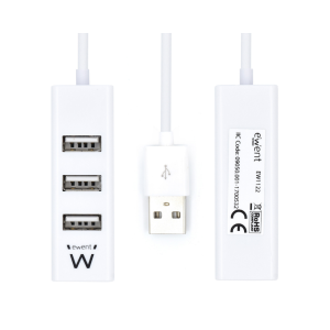 HUB MINI EWENT USB 20 4 PORTAS BRANCO