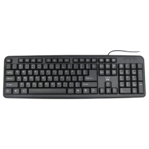 TECLADO EWENT USB PRETO SLIM